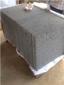 Hainan Basalt Honed Lava Stone Tiles for Flooring