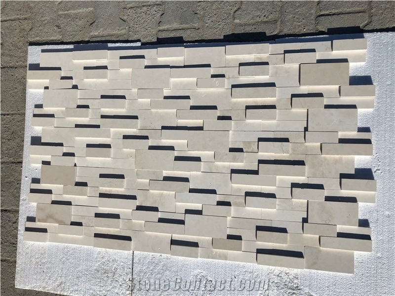 Limestone Honed Cubic Ledgestone Panel