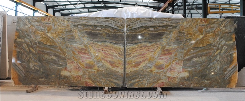 Pocahodas Cloudy Marble Bookmatched,Polished 2cm, 3cm Slabs