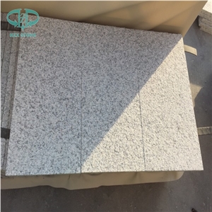 G603 Lunar White Granite Flooring Pavers, Flamed Tiles, Project Use