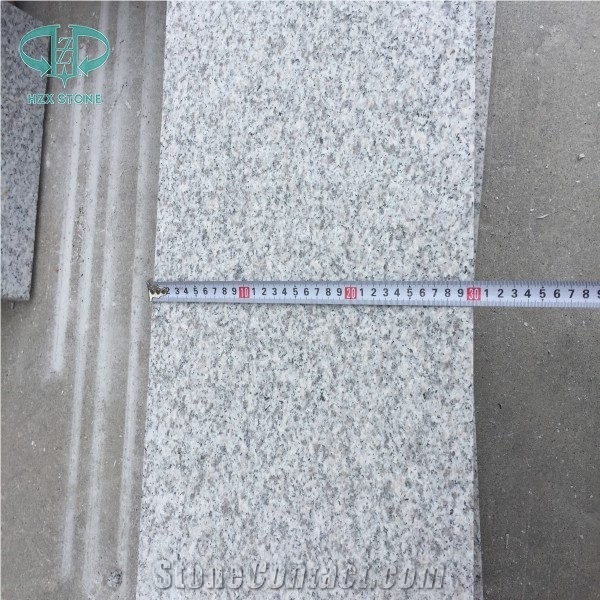 G603 Lunar White Granite Flooring Pavers, Flamed Tiles, Project Use