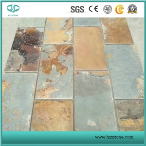 Rusty Slate,Multicolor Slate for Floor Tiles,Slab