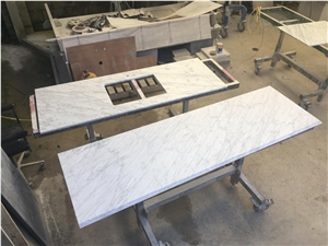 Custom Cut Bathroom Countertops Bianco Carrara Bath Countertops