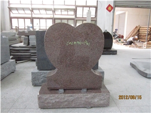 Custome Granite Stone Monument Red Granite Western Style Monuments