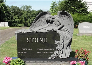 Custome Granite Stone Monuments G603 Angel Monuments for Cemetery