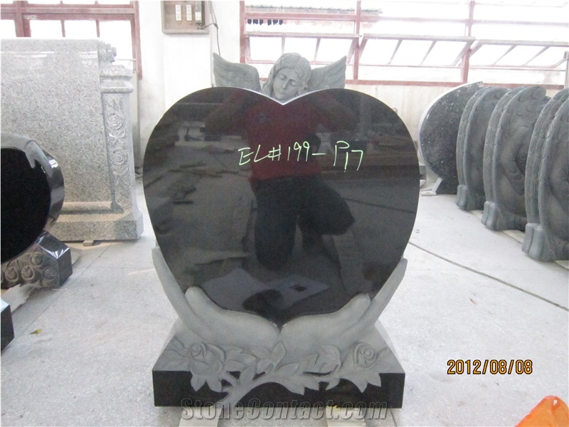 Granite Stone Monument Absolute Black Upright Monuments