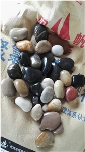 Mixed Color Polished Pebble Stone,Colorful Pebbles,Multicolor Cobbles