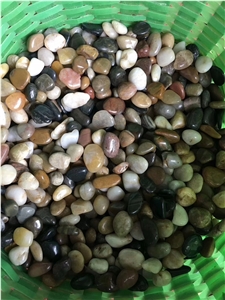 Mixed Color Polished Pebble Stone,Colorful Pebbles,Multicolor Cobbles