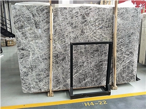 China Snow Silver Marble Slab Indoor Building Stone Floor Covering