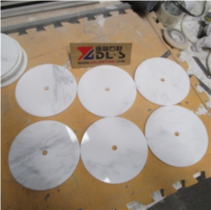 Good Quality White Marble Lamp Bases Tiles for Table Lamp