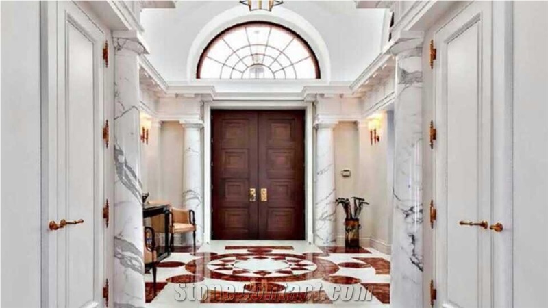 Factory Direct Red Marble Hotel House Interior Wall Floor Decoration
