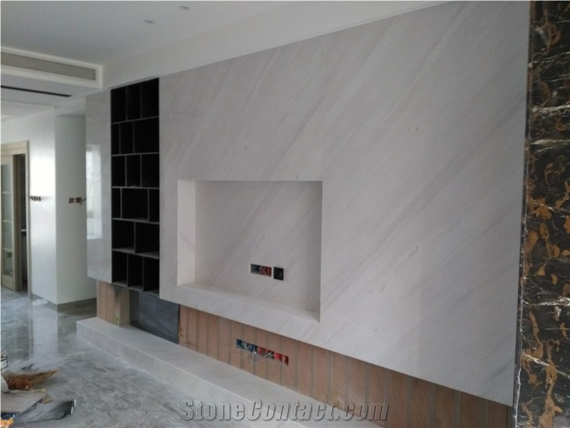 Bianco Sivec White Marble Slab for Walling China White Marble
