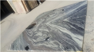 Twisted Grey Marble Slabs