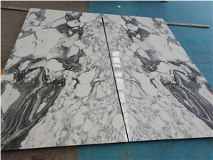 8mm Thick Arabescato Arni White Marble Alu-Plastic Backer Thin Panels