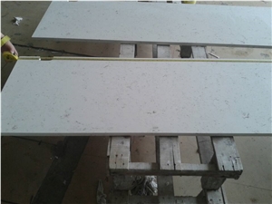 Carrara White Quartz Tabletop/ Engineered/Artificial Quartz