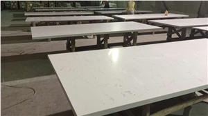 Carrara White Quartz Tabletop/ Engineered/Artificial Quartz