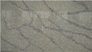 China New Quartz,Veining Series,Sole/Granite Color,Fine/Big Grain,Slab