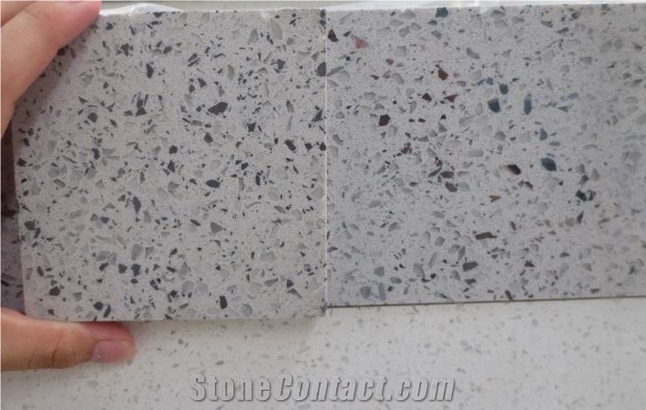 Crystal Grey Quartz Tiles Cheap Gray Quartz