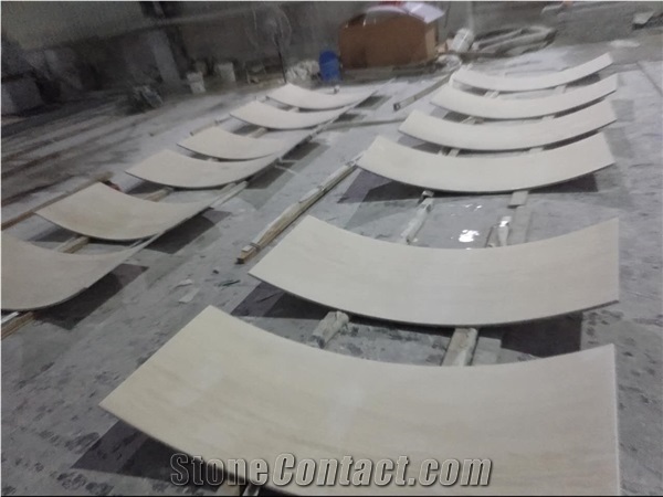 Moca Cream Veneer Composited with Aluminum Honeycomb for Wall Caldding