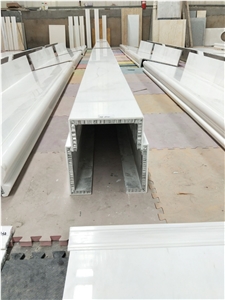 Pure White Marble for Cladding Wall Stone Honeycomb Panels Lightweight