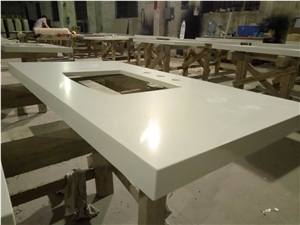 Pure White Quartz Bath Top /White Engineered Quartz /Artificial Stone