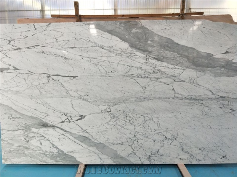 White Marble Statuario Classic Slabs & Tiles High Quality & Good Price