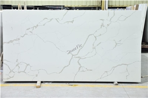 White Quartz,Engineered Stone,Veinning Marble Looks Series