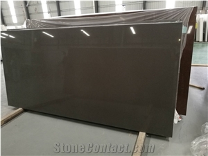 Solid Grey Polished Quartz Stone Surfaces Corian Stone 2/3cm Thick