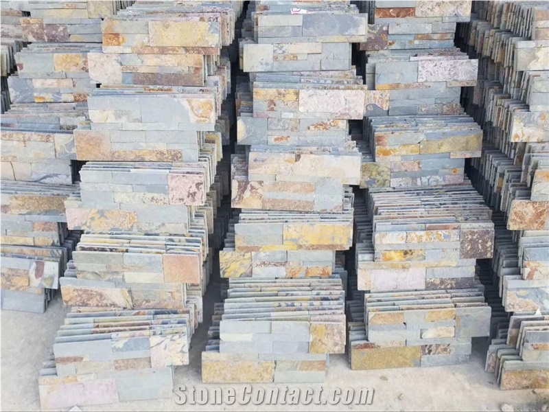 Yellow Rust Slate Culture Stone Manufacturer