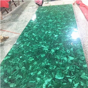 Green Agate Table Top Green Malachite Round Table Green Semiprecious