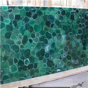Green Gemstone Jade Green Tile Semiprecious Wall Tile Green Agate Slab