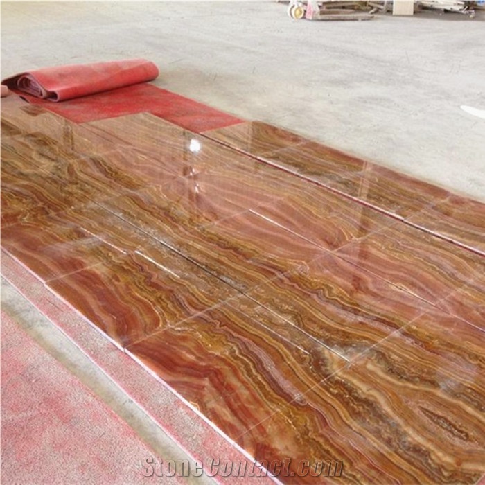 Red Multicolor Onyx,Tiger Red Onyx Floor Tile,Red Wood Vein Onyx Slab