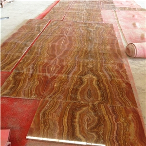 Red Vein Onyx Stone,Tiger Onyx Vein Cut Flooring Tile,Bookmatch Tile