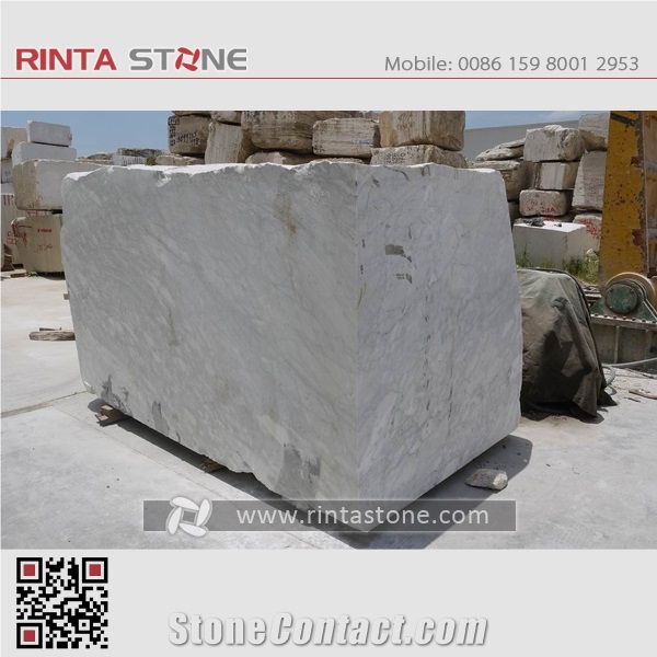 Bianco Carrara White Marble Italy Extraoro Quarry Blocks Rocks Raw