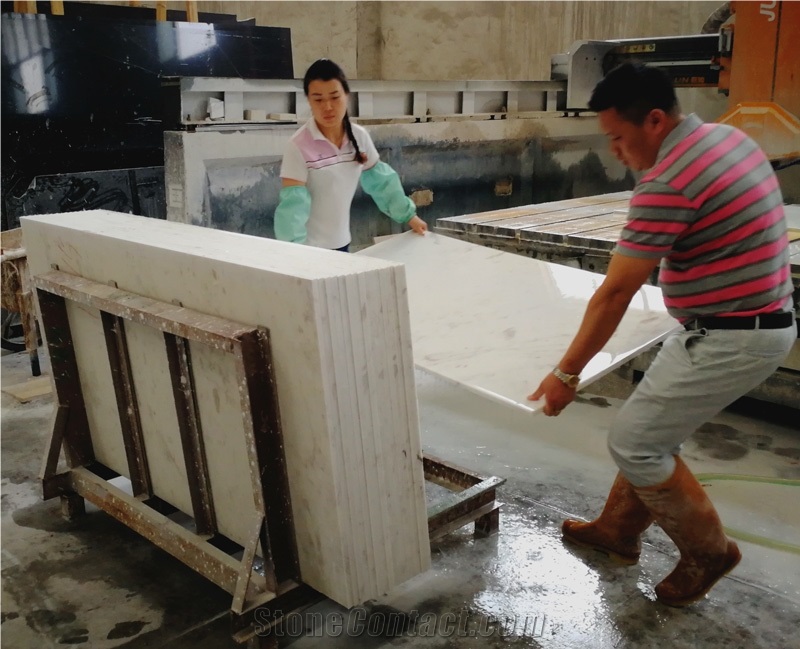 Stone Flooring Tile Slab Texture White Volakas Marble