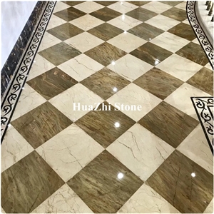 China Manufacturers Modern New Style Barcelona Gold Colors Marble