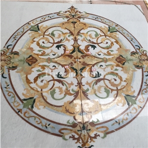 Composited Marble Waterjet Medallion/Floor Projects/Marble Medallions