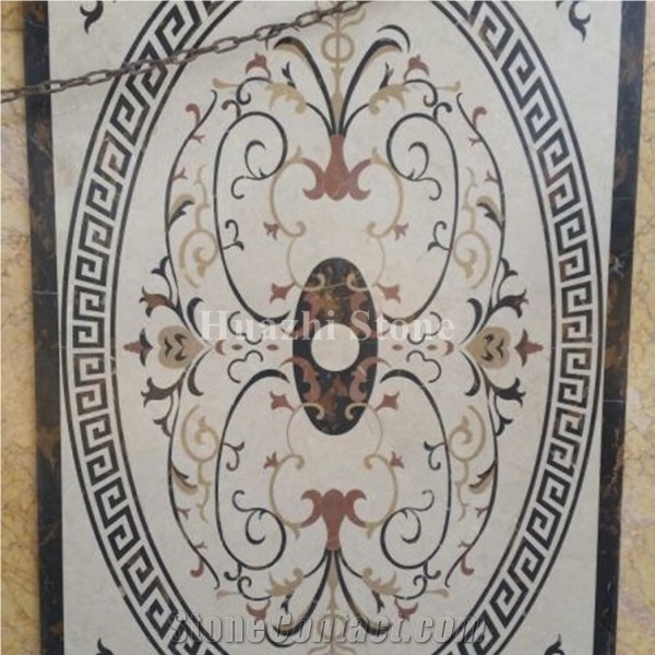 Composited Marble Waterjet Medallion/Floor Projects/Marble Medallions