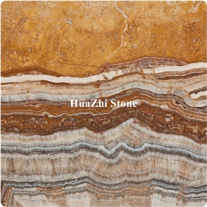High Quality Fashion Decorative Marble Stone Tiger Onyx Brown Marble