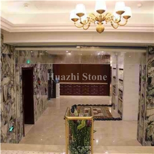 Ice Green/China Jade/Bookmatck Wall Covering/Polished /Hotel Project