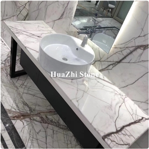Indonesia Elizabeth Beige Marble Exterior Wall Cladding and Tabletop