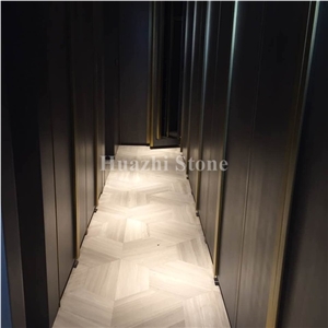 Interior Design/White Wooden/White Serpeggiante/Chinese White Marble