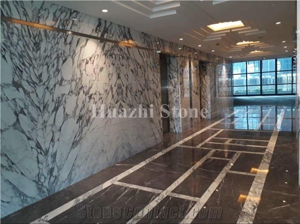 Italy Arabescato White Marble for Home Decoration