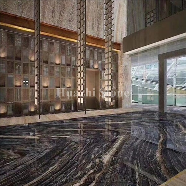 Kenya Black/Chinese Marble/Black Wooden/Hotel Marble/Walling/Flooring