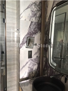 Lilac White Natural Marble Slabs