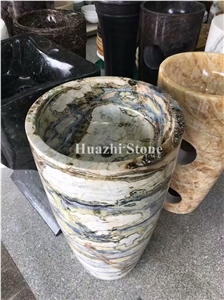 Marble Oval Basins, Stone Round Sinks, Vessel Basins, Wash Bowls