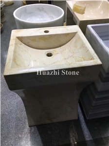 Marble Round Sinks, Stone Oval Basins, Brown Wash Basins