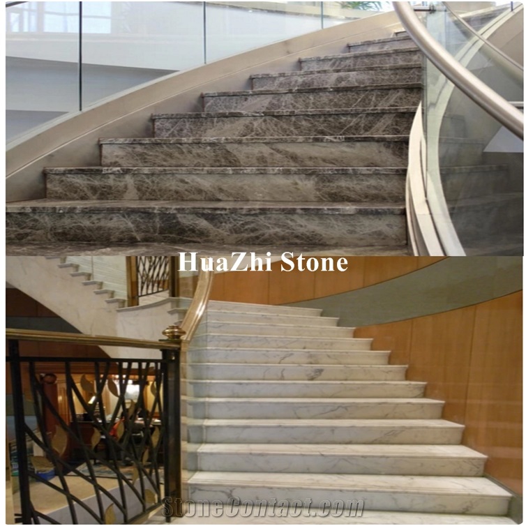 Marble Stair Treads And Risers Tile, Tile Stair Treads And Risers
