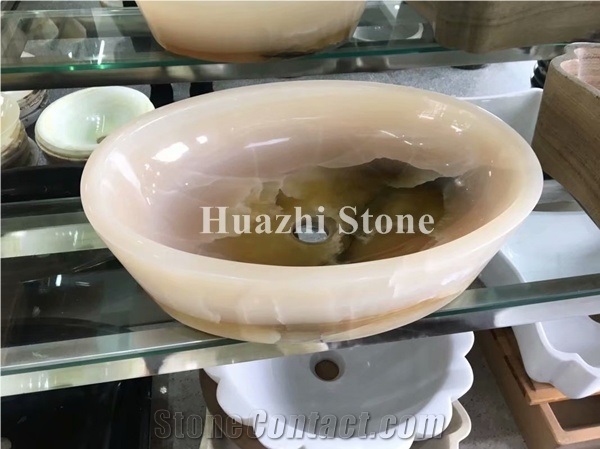 Onyx Sinks for Hotel/ Home Design, Stone Oval Basin, Square Round Sink