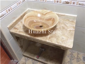 Onyx Wash Basins, Round Sinks, Oval Basins, Stone Sinks for Interiors